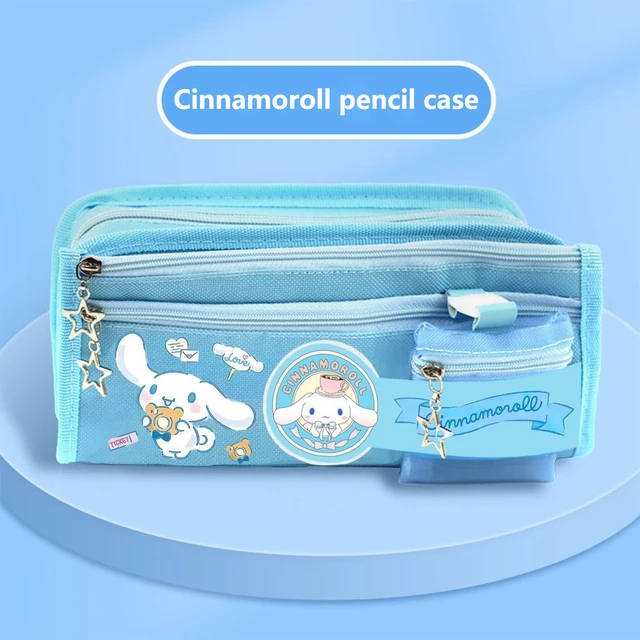 Sanrio Pencil Case Kawaii Kuromi Cinnamoroll Melody School Pencils Bag  Large Capacity Pen Case Supplies Stationery Cosmetic Bags - AliExpress