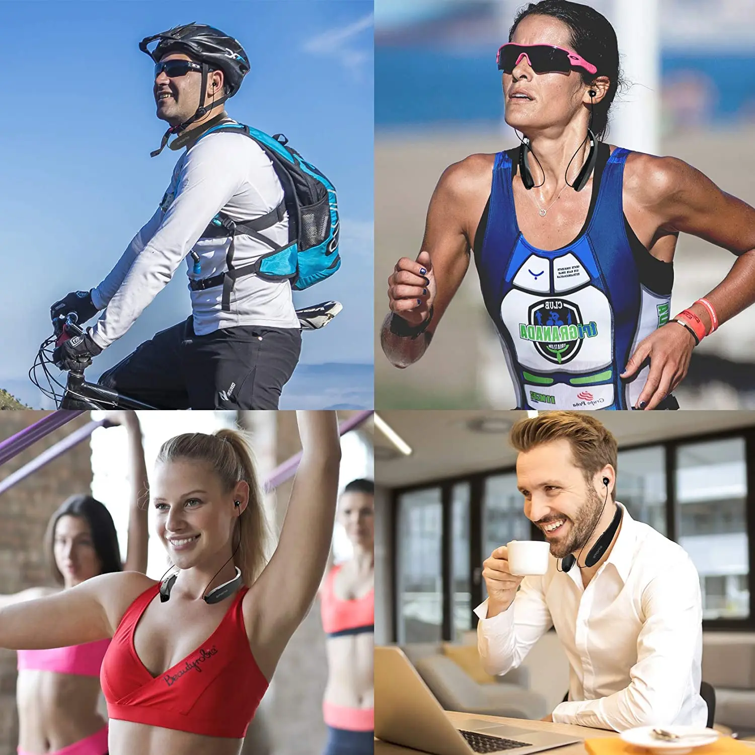 SX-991 Wireless Stereo Bluetooth Headset 5.0 Folding Universal Sports Music Noise Reduction Neckband With Microphone Wireless