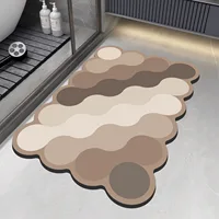 Luxury Diatomite Bathroom Shower Bath Mat Absorbent Foot Mats Non-slip Quick Dry Toilet Rugs Carpet Doormat Washable