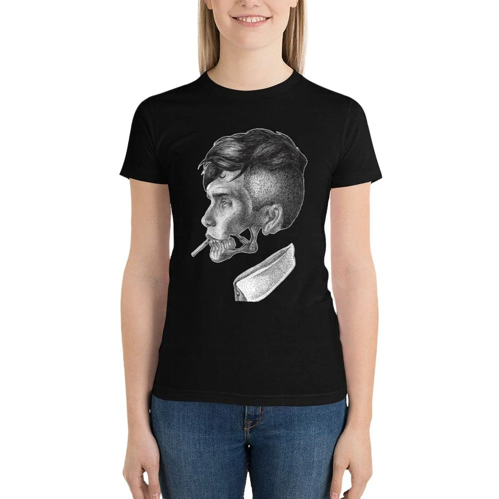 

Cillian Murphy ART T-Shirt Aesthetic clothing summer tops shirts graphic tees graphics Women tops