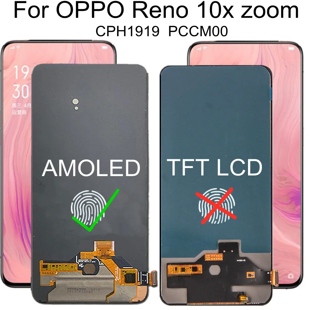 For OPPO Reno 10x Zoom CPH1919 PCCM00 LCD Display Touch Screen