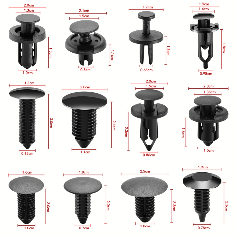 Lot De 5 Clips Pour Pare-chocs