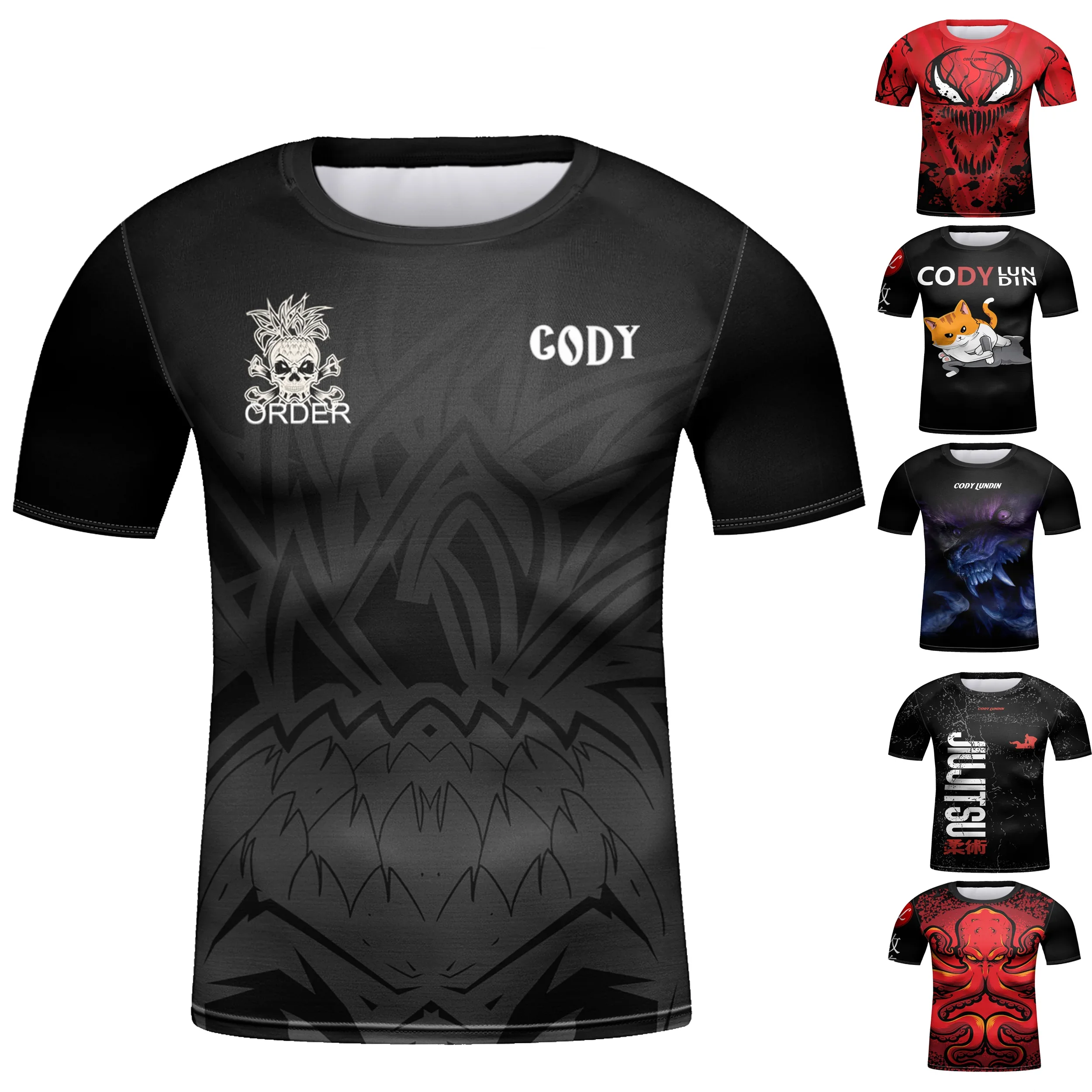 Kid's Sport Compression Shirt Children Short Sleeve MMA Jiu Jitsu Muay Thai Boxing T-Shirt Boys Gym Basketball Training Shirts kids short sleeve t shirt