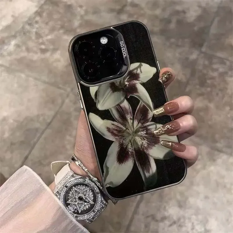 Lily Daisy Flower Design Phone Case
