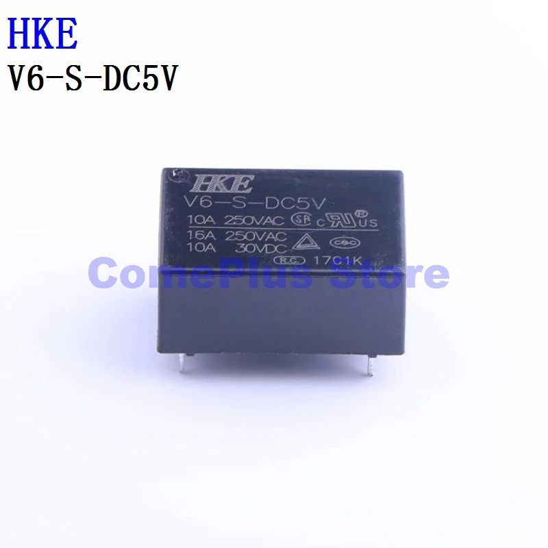 5PCS V6-S-DC5V V6-S-DC12V V6-S-DC24V HKE Power Relays 5pcs lot relay hk14fd dc5v shg hk14fd dc12v shg hk14fd dc24v shg hf14fh dc5v shg hf14fh dc12v shg hf14fh dc24v shg 8pin original