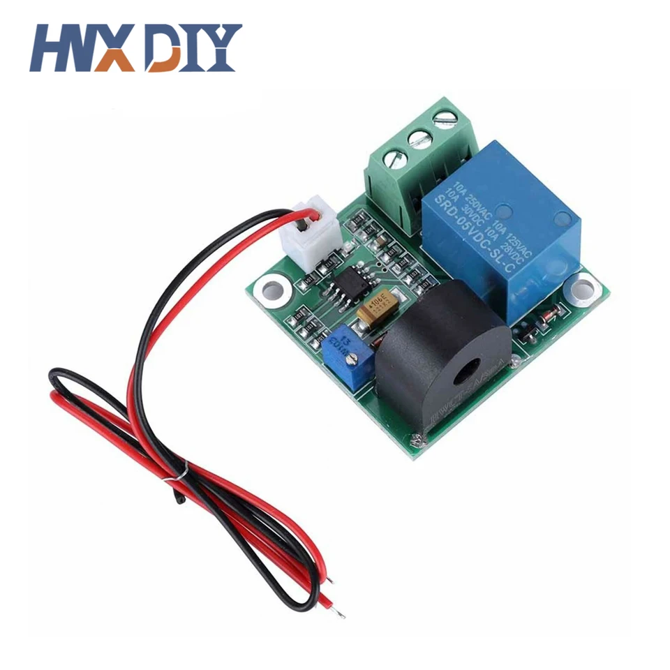 Módulo Sensor De Detección De Corriente 12V, Ajustable 0-5A, Con Relé De Protección