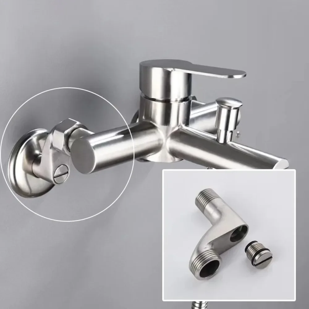 Adjustable Angle Valve Replacement Shower Faucet Adapter Part Stainless Steel Bathroom Corner Foot Accessories