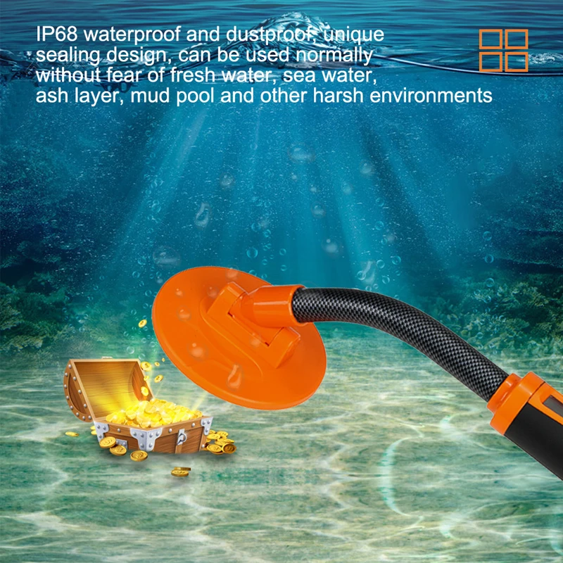 

Waterproof Metal Detector Powerful High Depth Pinpointer Gold Detector Underwater Location Device Three Modes LCD Indicate Hunte