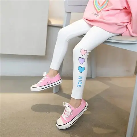 Cute Baby Girls Yoga Leggings Infantil Para Menina Toddler Leggings Girl  Sports Trouser Running Pencil Pants Kids Trousers white2