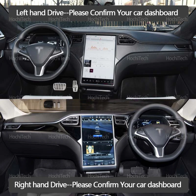 Per Tesla Model S 2013 ~ 2022 Tappetino antiscivolo in pelle scamosciata per auto Cruscotto Zerbino 2016 2017 2018 Dash Zerbino Proteggi Tappeto LHD RHD - Image 2