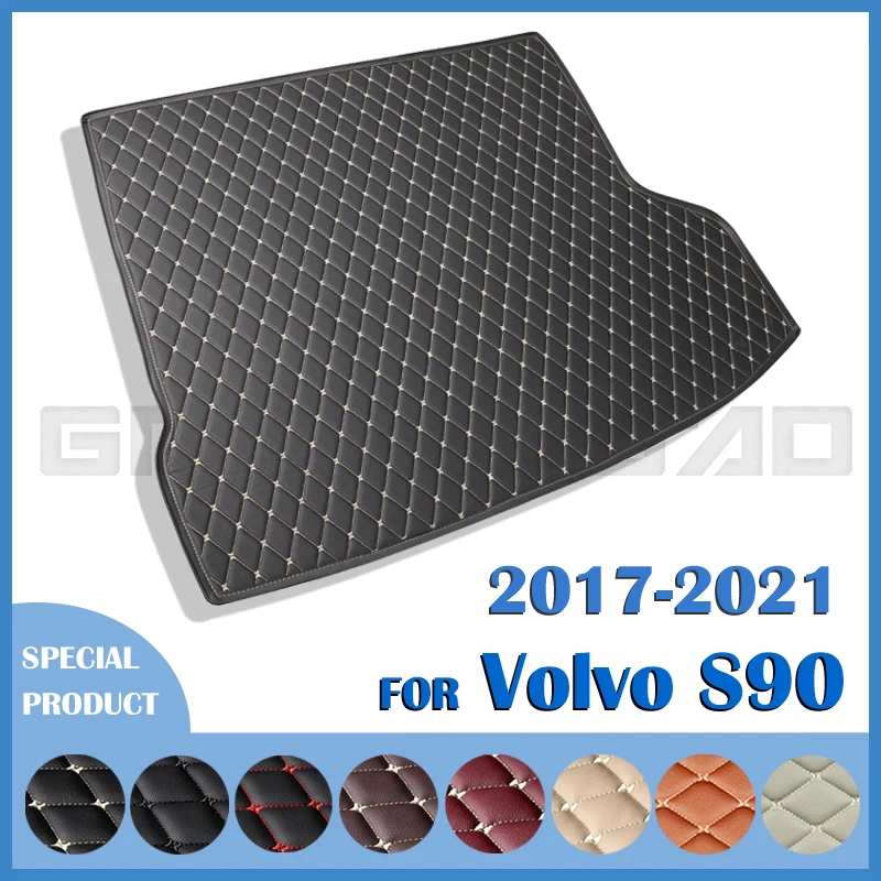 

Коврик для багажника автомобиля для Volvo S90 2017 2018 2019 2020 2021, пользовательские автомобильные аксессуары, украшение интерьера автомобиля
