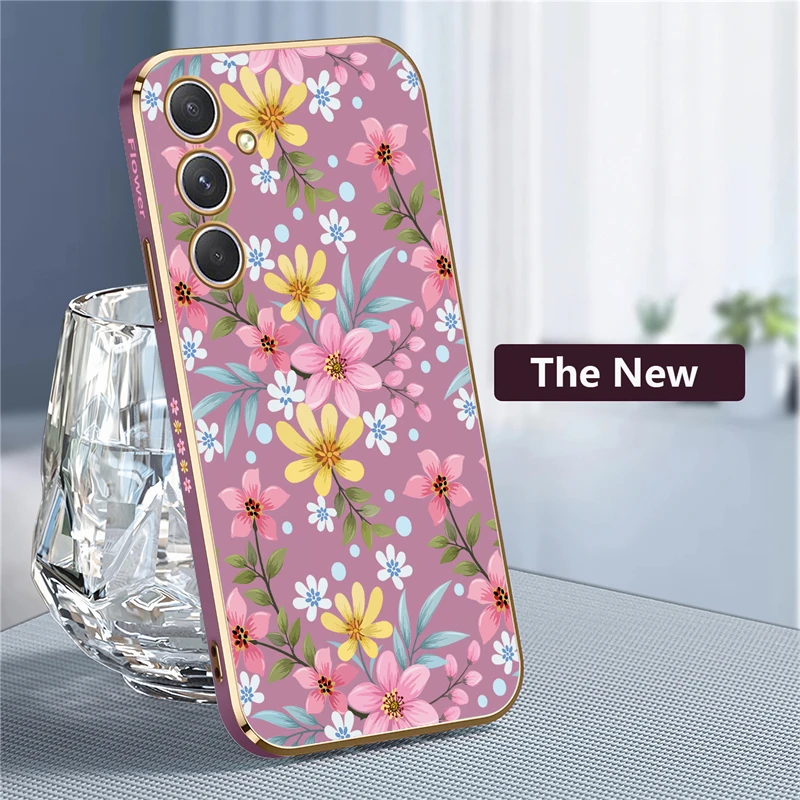 Silicone Soft Flower Shockproof Phone Case - Elegant Protective Back Cover