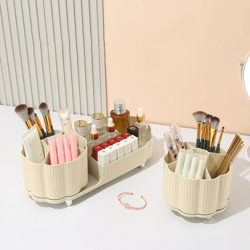 New Household 360° Rotating Makeup Organizer,Cosmetic Organizer,Dresser Makeup Organizer Large Capacity Cosmetic Display Case 5