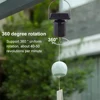 Wind Chime Spinner Solar Motor with Hook Solar Powered Wind Chime Auto Rotate Hanging Hook Rotary Motor Home Balcony Decoration 2