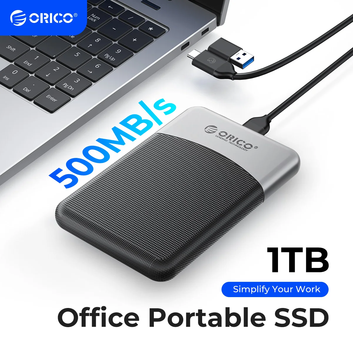 ORICO M25PRO Taichi Portable SSD 500MB/S 2.5 inch External Solid State Drive USB 3.2 Gen1 Type-C PSSD