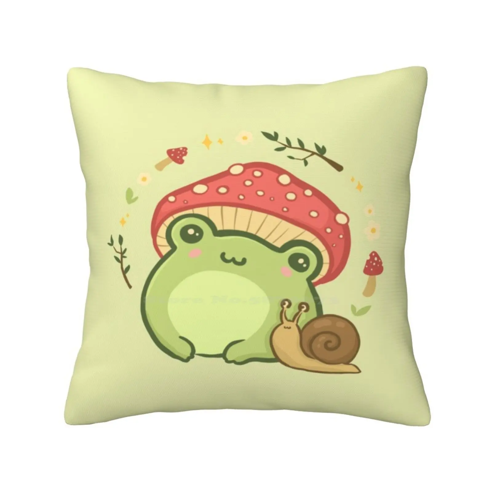 Super Cute Kawaii Frog With Toadsgabello Cappello A Fungo Lumaca-Cottagecore Funghi Pergici Estetici-Amitia Muscaria Lover-Edgy