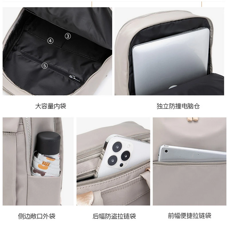 Large Backpack for 16 Inch Laptop Female Commuter Bag 15