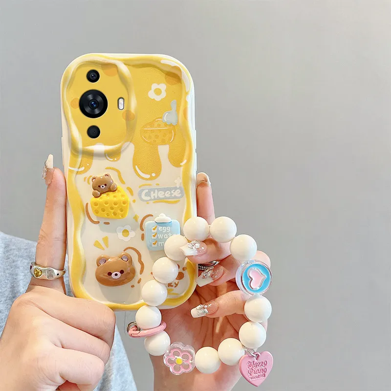 Cute Cartoon Bear Phone Case For Huawei Soft Cover_voghion.com
