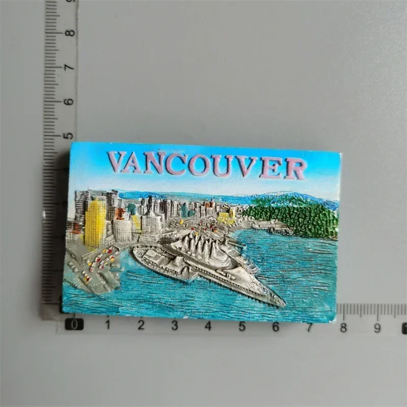 Magnete Frigorifero Victoria Vancouver Island Canada | Souvenir 3D Fatto A Mano | Decorazione Casa E Cucina In Resina 7,7x5 Cm