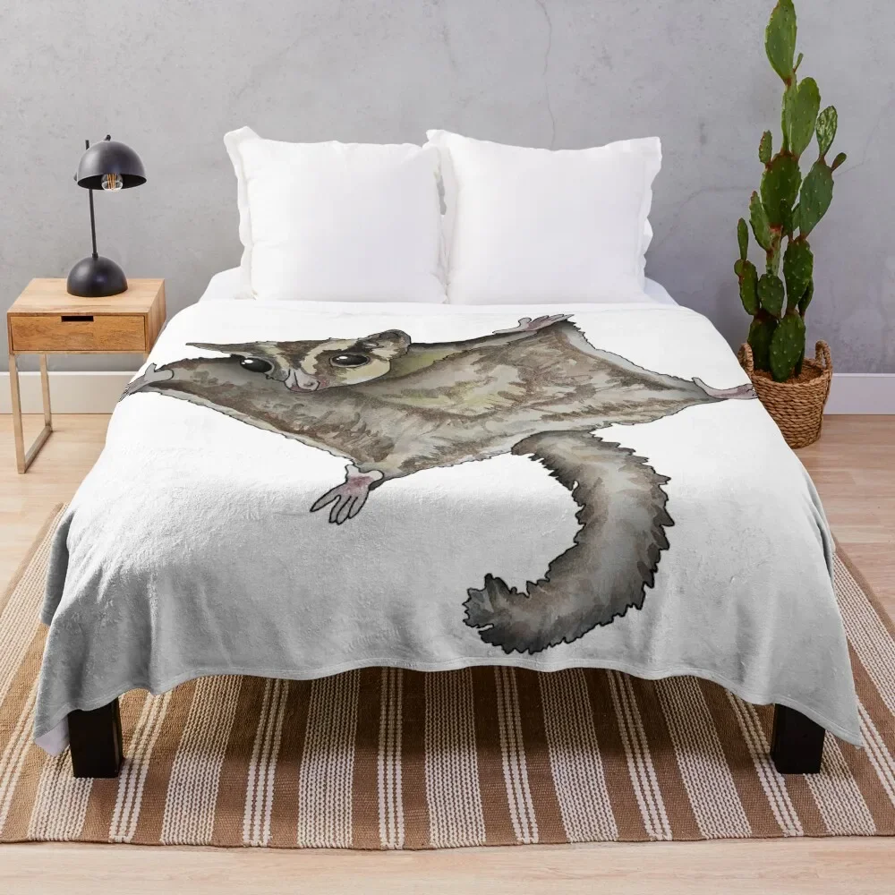 Flying Sugar Glider Throw Coperta Stuffeds Coperte Mobili