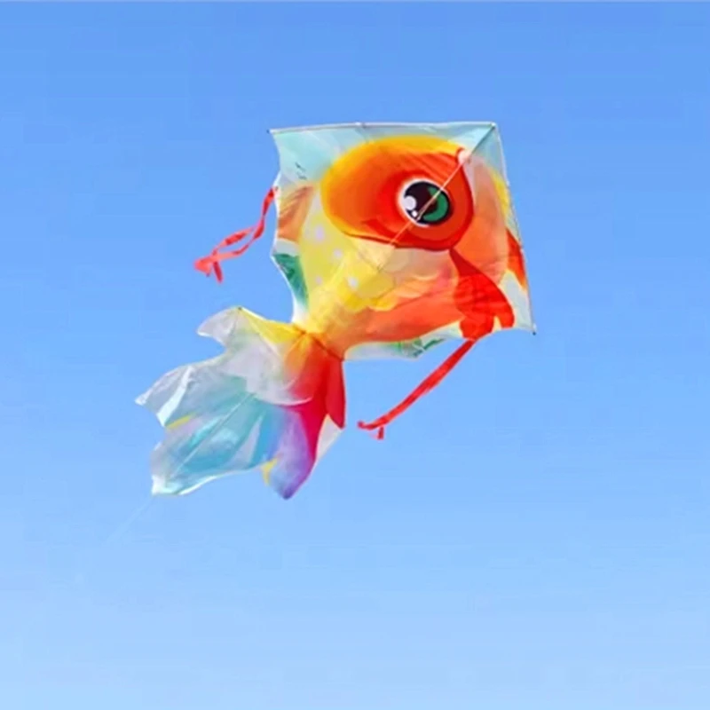 Free Shipping 200cm fish kites flying toys for children kites wheel ripstop nylon fabric kite dragon tissu drachenfliegen flies 3