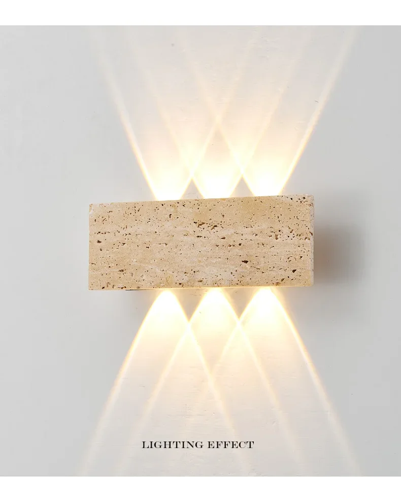 Wabi Sabi Outdoor Stone Strip Wall Lamp view 11
