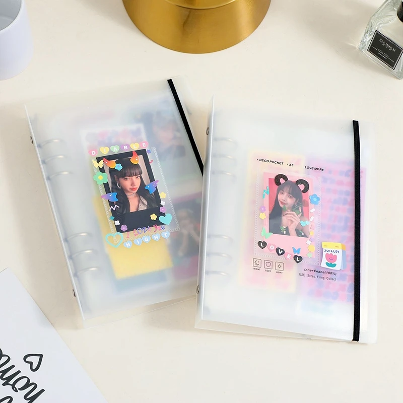 A5 A5 Kpop Binder Photocards Holder Binder Cards Collect Book Album DIY Binder Postcard Photo Albums Card Book Binding Machine