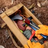 Outdoor Camping Tools Storage Bag Large Capacity Cylinder Tent Stake Bag Waterproof Hiking Tent Peg Ground Nail Holder Bag 2
