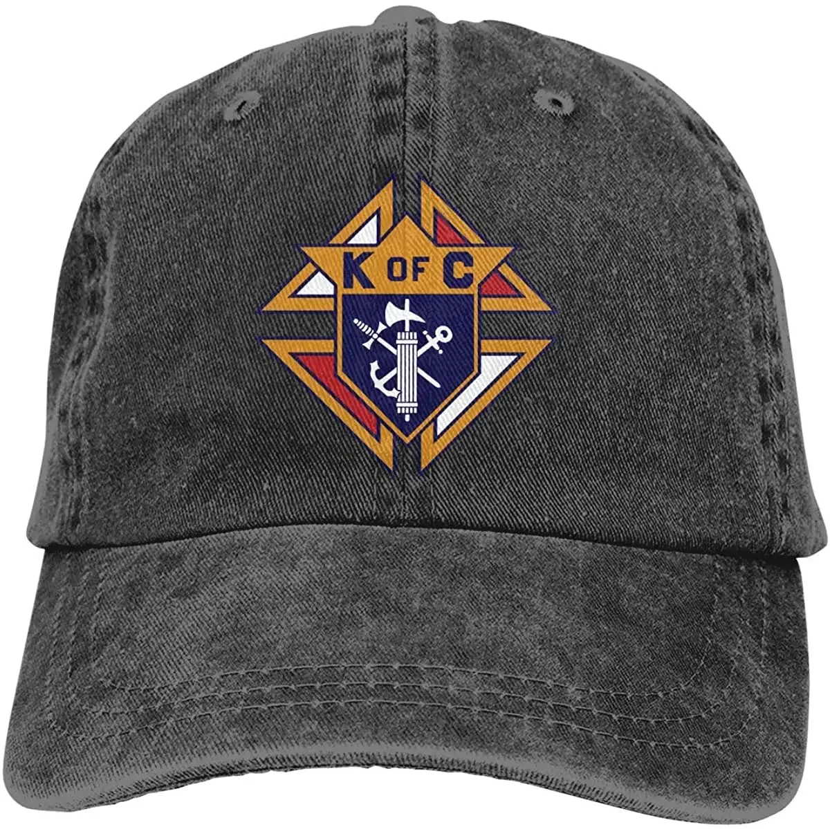 

Knights of Columbus Adjustable Baseball Caps Denim Hats Casquette for Unisex