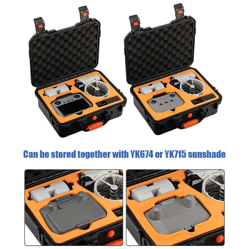 Stoß- und wasserdichtes Case fÃ¼r DJI Flip Drohne RC 2/RC-N3