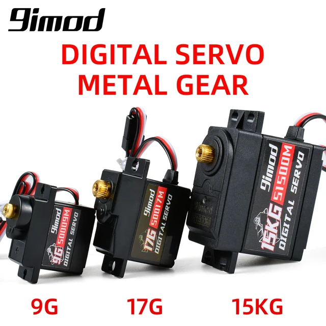 Servo RC 1/10 High Speed Metal Gears Mini Servomotor 9g 15kg 20kg 25kg 30kg  Servo for rc 1/8 1/12 1/10 RC Car