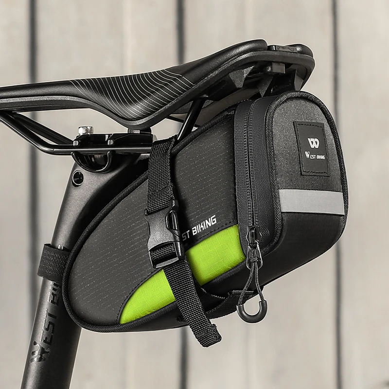 WEST BIKING 1.2L Mini Bicycle Bag Saddle Bag Portable