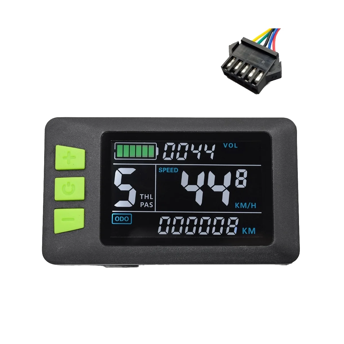 

P3C LCD Display Dashboard Meter Colorful S n 24V-60V Electric Bike Meter for Electric Scooter(SM Plug 5PIN)