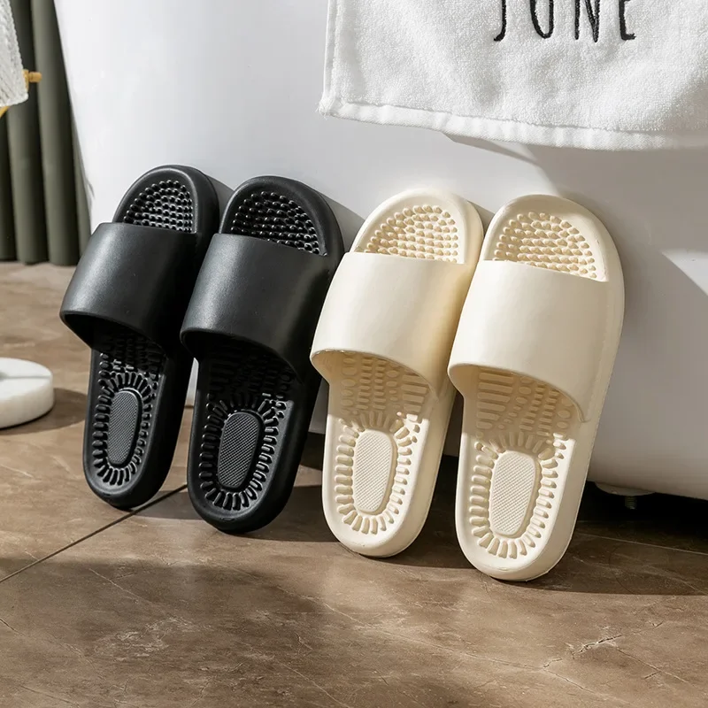 

Slippers For Men Flip Flops Beach Sandals Bathroom Non-Slip Slides Men Women Slippers Indoor House Shoes Male Slipper