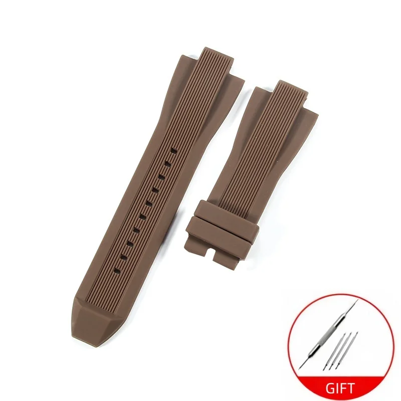 Durable Waterproof Silicone Rubber Watchband Bracelet Watch Strap Accessories