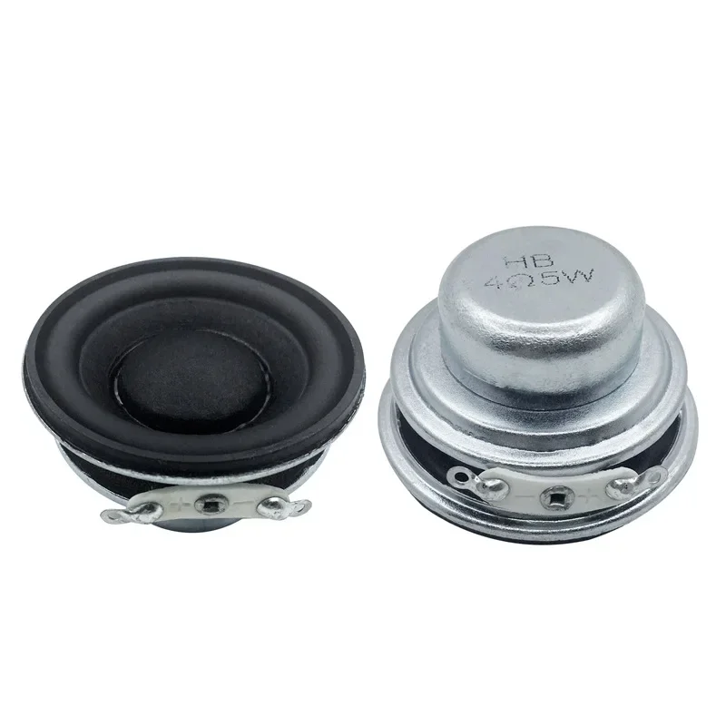 2Pcs 40mm Mini Speakers 4 Ohm 5W Portable Audio Full Range HIFI Loudspeaker for Bluetooth Speaker Sound Home Theater