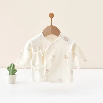 سترة AYNIGIELL لحديثي الولادة من عمر 0 إلى 3 أمتار لغرفة التسليم، سترة مناسبة للأطفال من القطن الخالص الناعم للأطفال الذكور والإناث 5