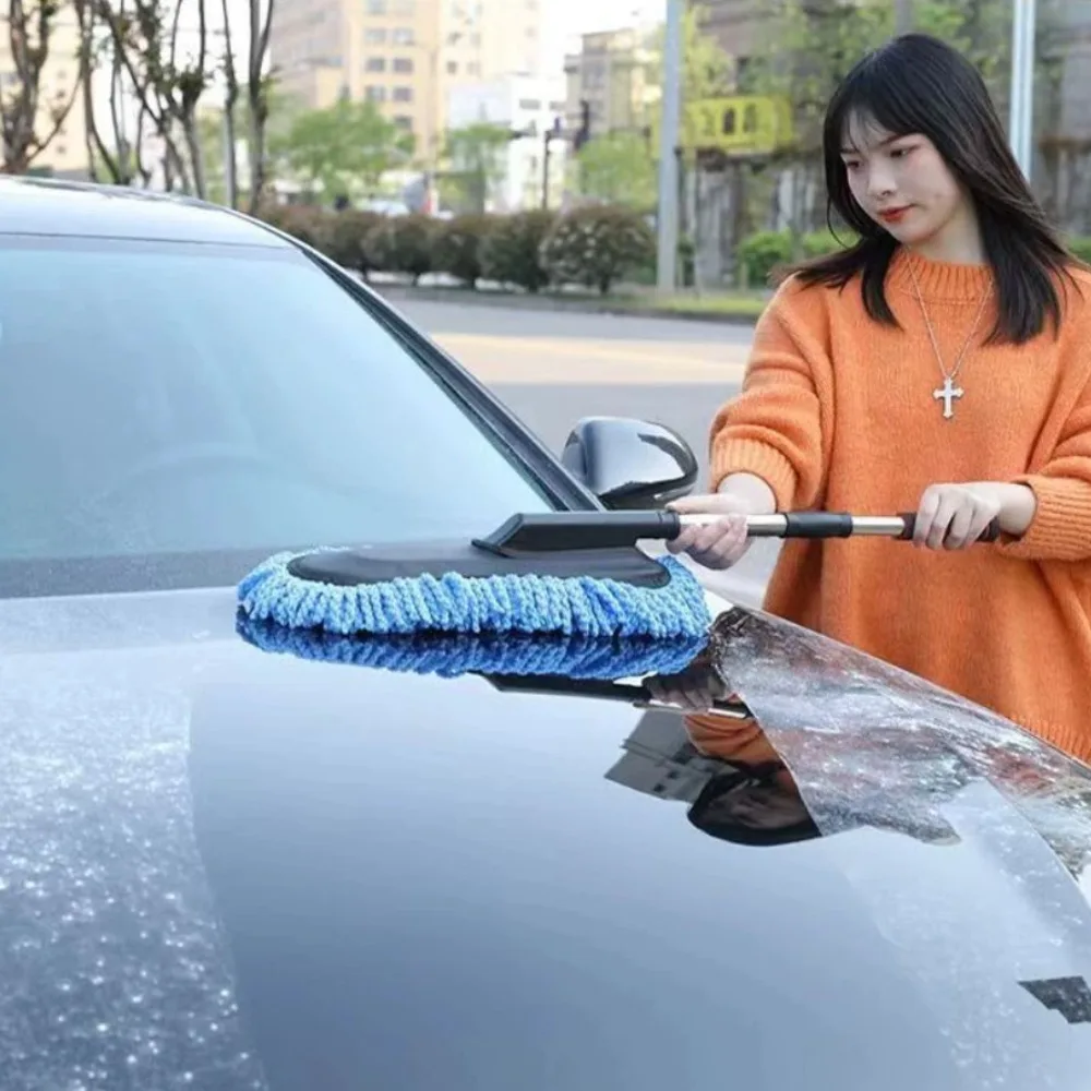 Scalable Car Washing Mop Long Handle Soft Bristle Cleaning Brush Auto Detailing Dust Removal Brushes Special Car Cleaning Tools 2