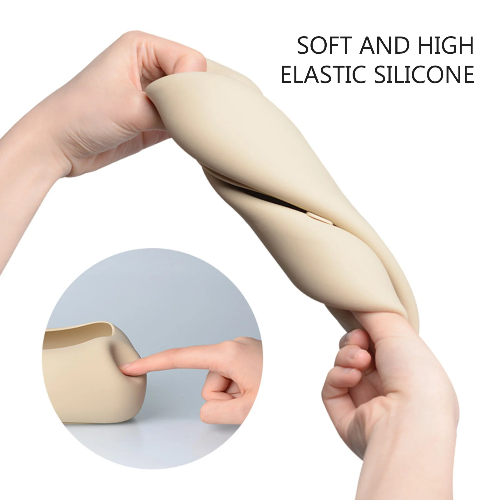 Portable Silicone Suction Cup Car Tissue Box Stable Large Capacity Towels Box For Living Room 5