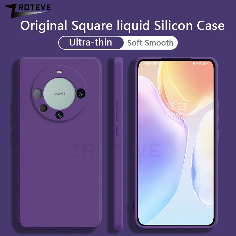Mate60 Pro Case Zroteve Cover Morbida In Silicone Liquido Originale Per Huawei Mate 60 50 40 Pro Plus Mate40 Mate50 60Pro 5G Custodie Per Telefoni