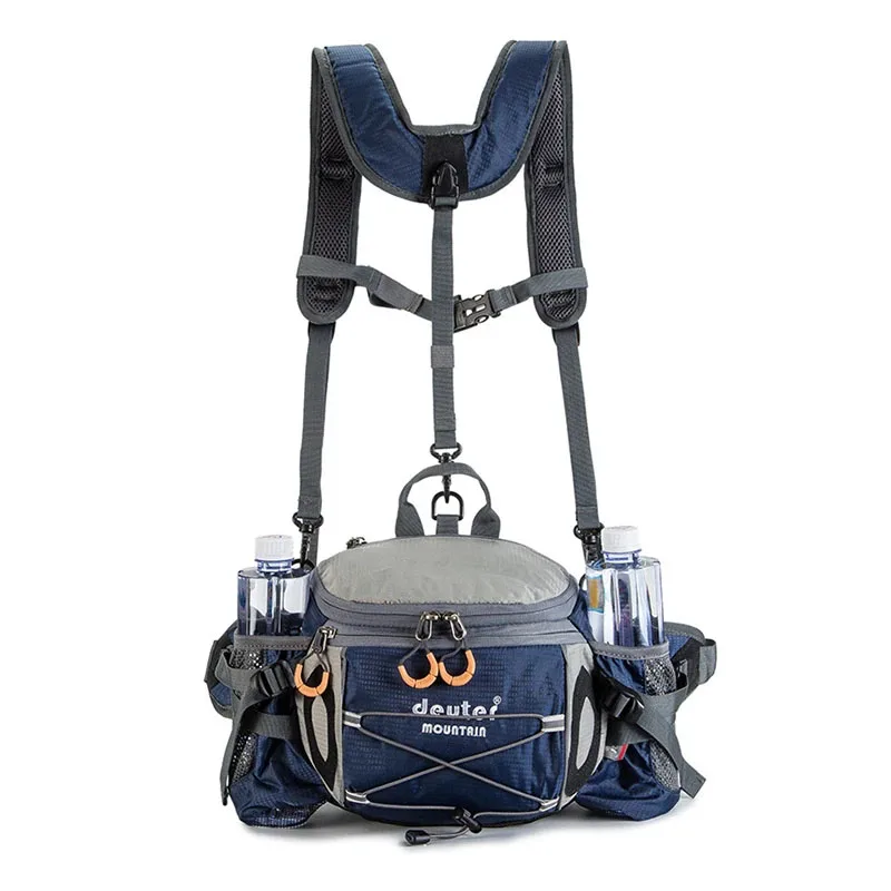 

Outdoor Sports Waist Pack, Hiking Riding Mountaineering Backpack, Bicycle Running Waterproof Bag, Portable Water Bottle Molle Ba