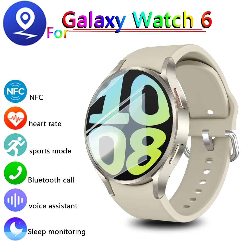 2024 New For Samsung Galaxy Watch 6 Classic Smart Watch Men Women Bluetooth Call HD AMOLED Voice Call NFC GPS Sports Watches