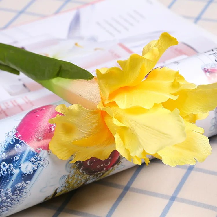 Branco, Exibição De Flores Falsas, Casa E Casamento, 5PCs