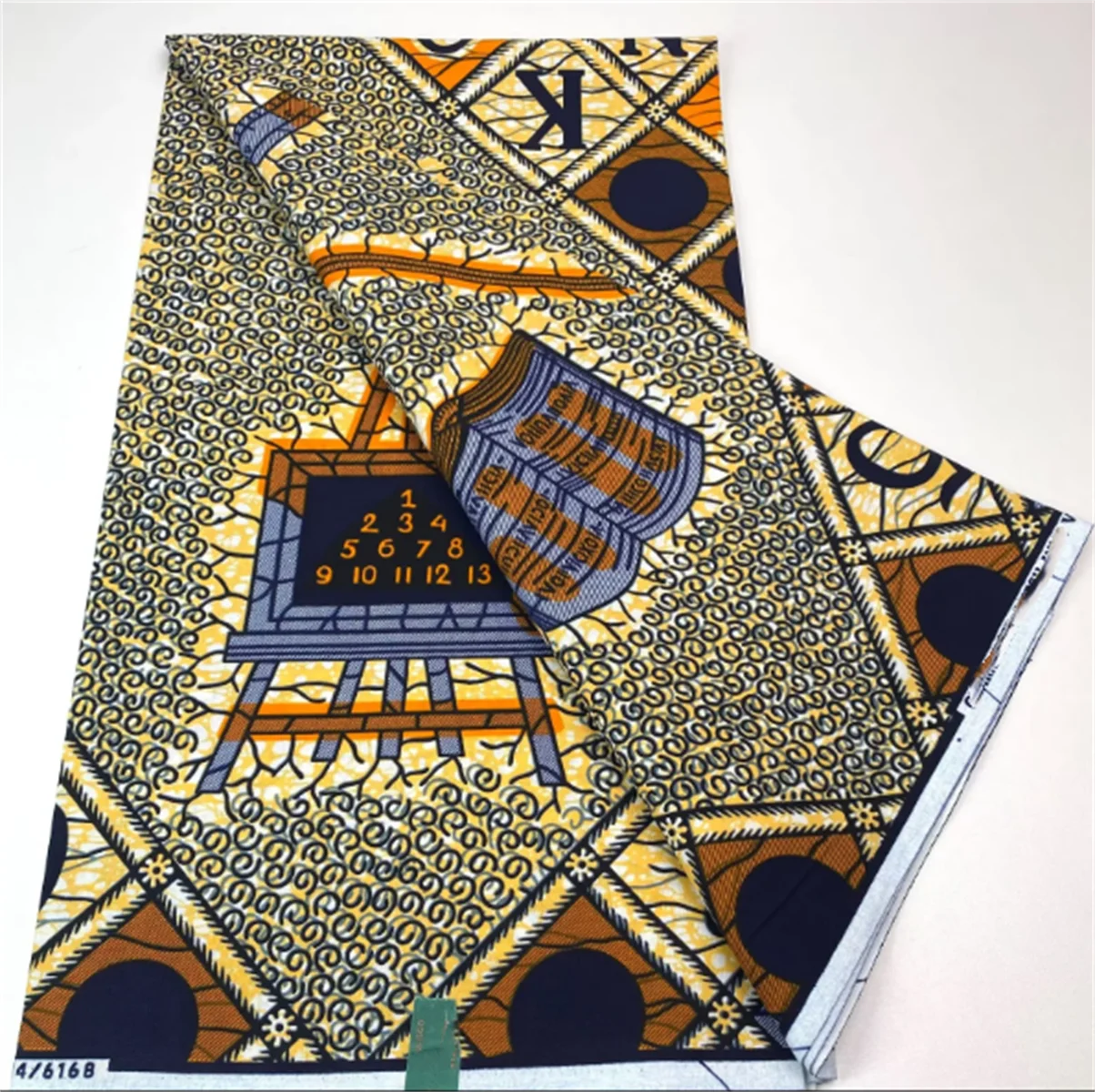 100% Cotton Soft Nigeria Factory Price Ankara Wax Veritable African Real Wax Block Prints Fabric Tissu Pagne 6