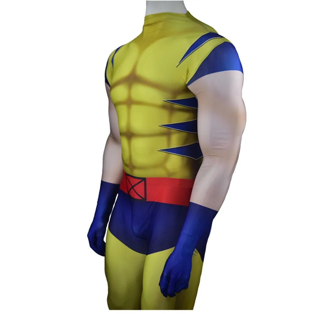 Marvel-Inspired Wolverine Spandex Bodysuit Cosplay Costume for Adults and Kids