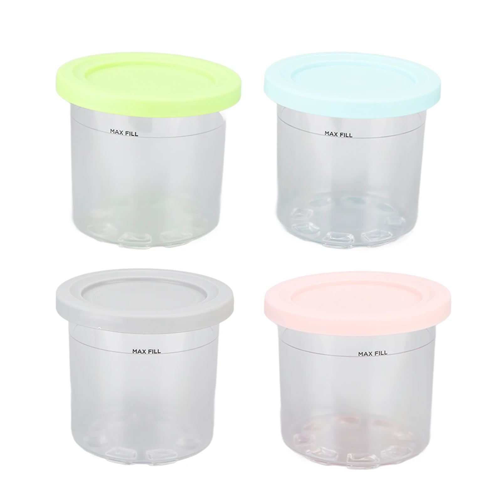 

2/4Pcs Plastic Ice Cream Cans Container Replacement for NC299AMZ NC300s Series Ice Cream Maker