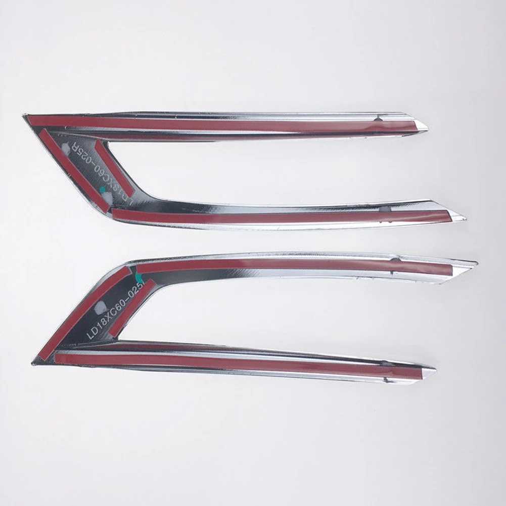 

Practical Durable High Quality New Car Eteriror Accessories Fog Lamp Decoration Lamp Cover Trim ABS Plastic Silver