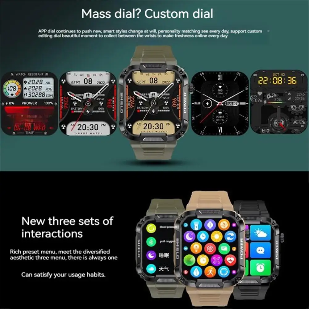 Multifunctional Mk66 Smart Watch Outdoor Bluetooth-compatible Call Music Heart Rate Monitor Health Sports Bracelet Waterproof