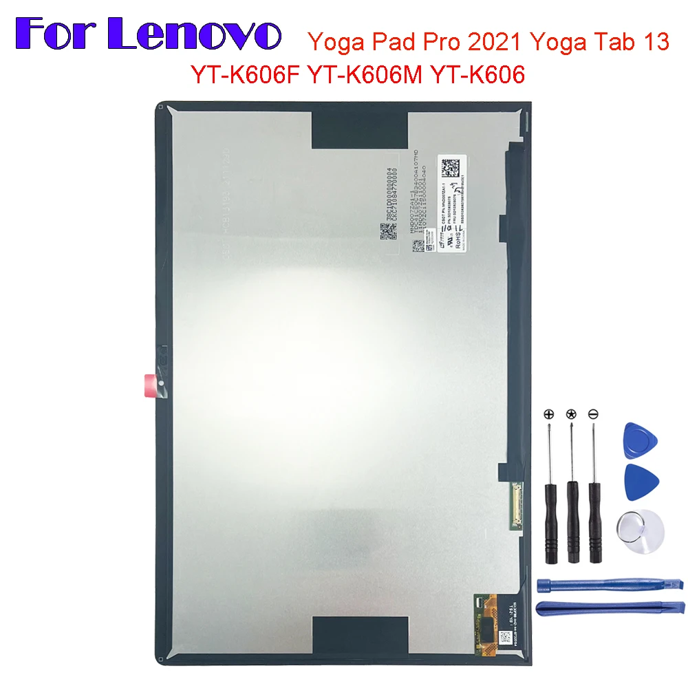 

13" For Lenovo Yoga Pad Pro 2021 Yoga Tab 13 YT-K606F YT-K606M YT-K606 LCD Display Touch Screen Digitizer Glass Panel Assembly