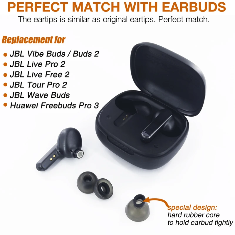 TENNMAK Reemplazo de almohadillas para auriculares JBL Live Pro